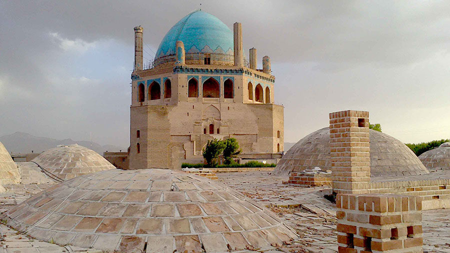 گنبد سلطانیه یکی ازشاهکارهای معماری ایران در دوره ایلخانی