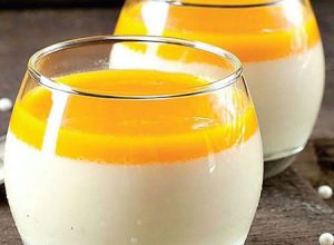 دسر شیر و نارنگی مناسب مهمانی